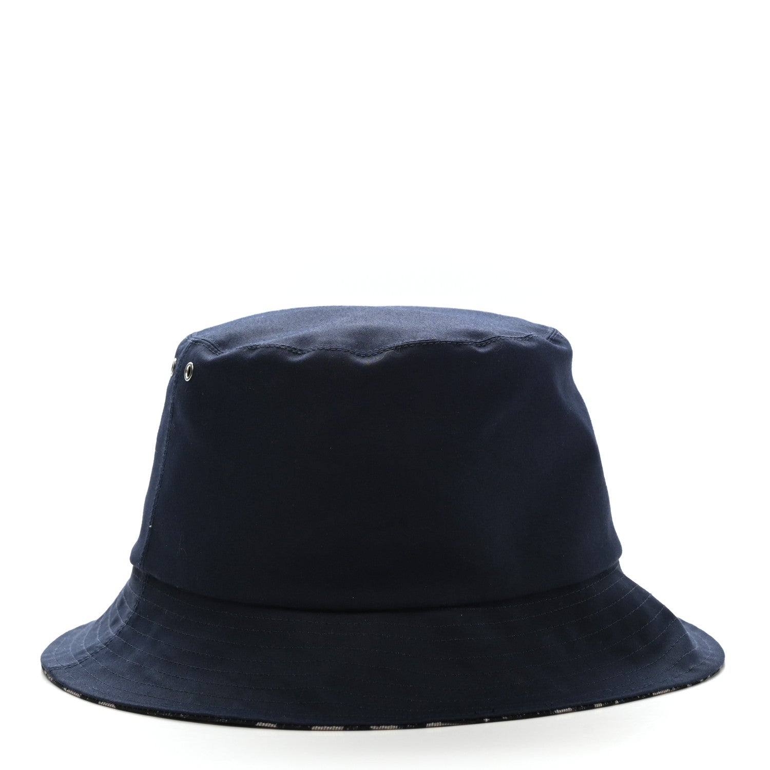 Christian Dior Polyester Cotton Oblique Teddy-D Brim Bucket Hat 57 Black 9 of 11
