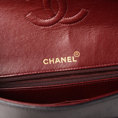 Chanel Lambskin Quilted Medium Double Flap Black 8 of 11