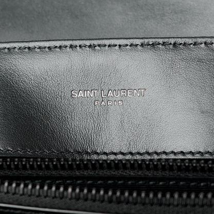 Saint Laurent Calfskin Y Quilted Monogram Monochrome Medium Loulou Chain Satchel Black 6 of 11