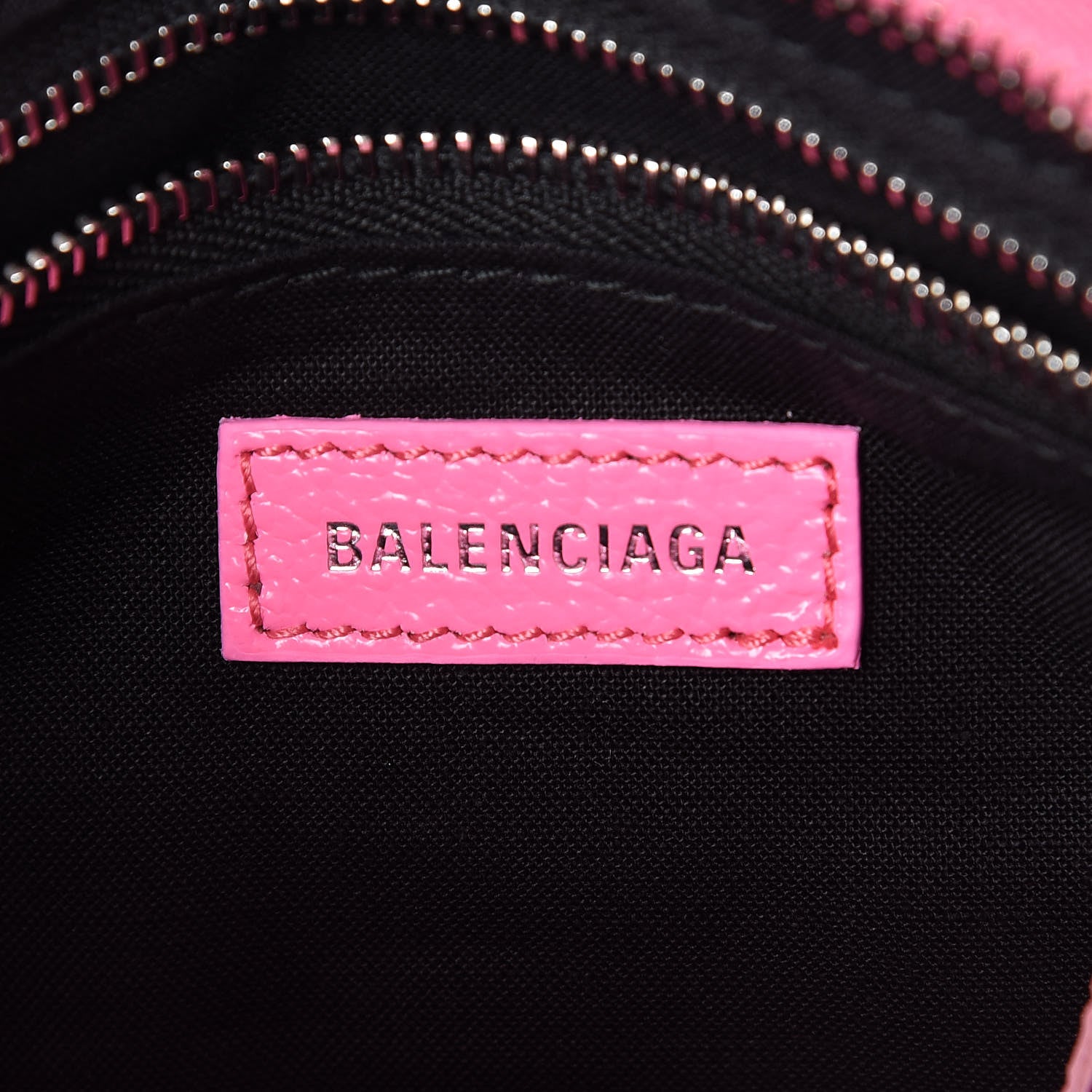 Balenciaga Shiny Goatskin Silver Metallic Edge Hardware Mini City Acid Pink 6 of 9
