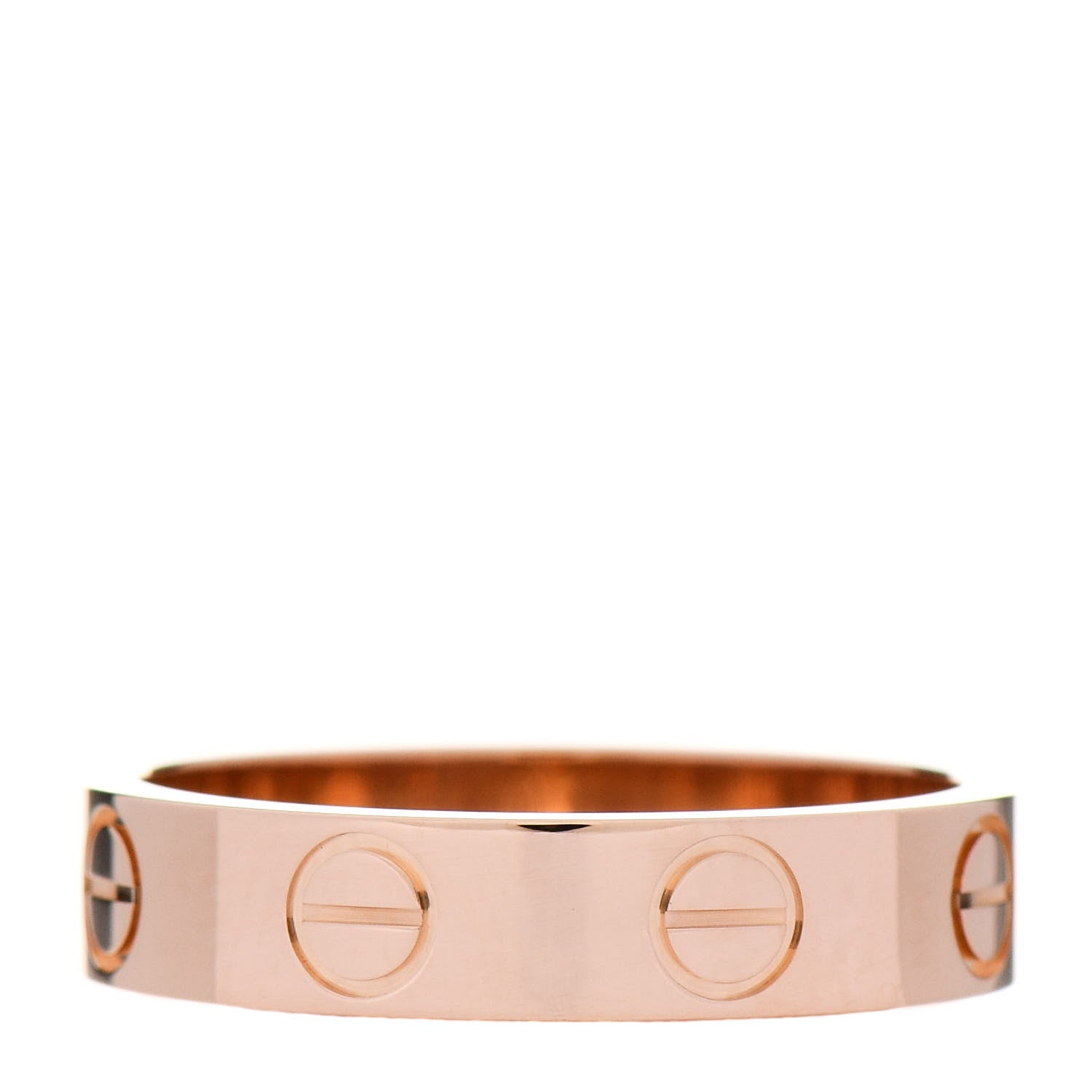 Cartier 18K Pink Gold 3.5mm LOVE Wedding Band Ring 46 3.75 2 of 4