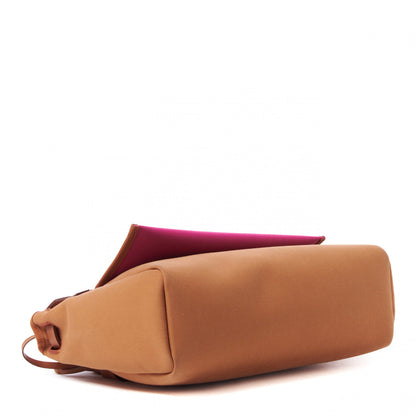 Hermes Toile Officier Vache Hunter Verso Herbag Zip PM 31 Dune Magnolia Fauve 5 of 9