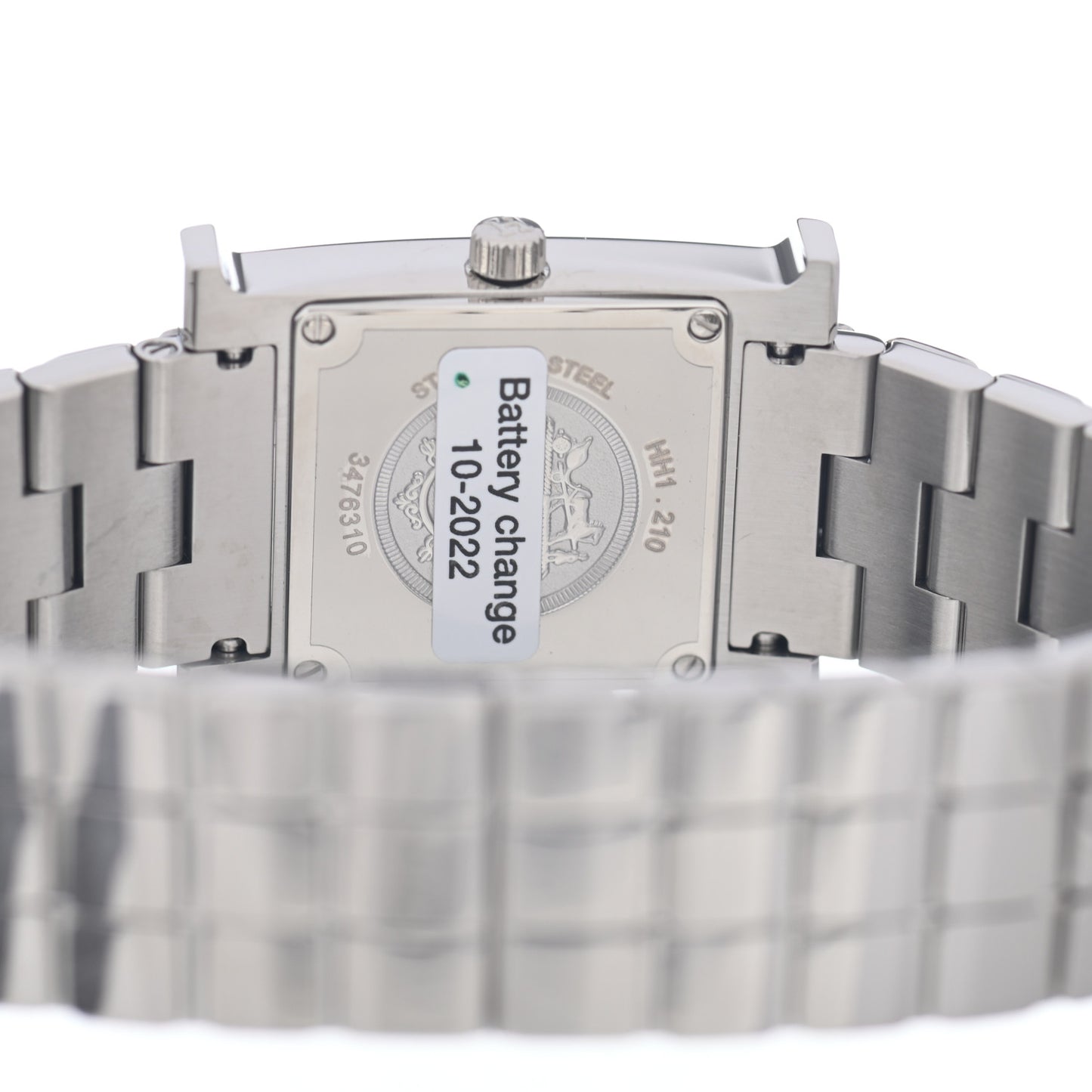 Stainless Steel Diamond Mother of Pearl 21mm Heure H Hour Quartz Watch