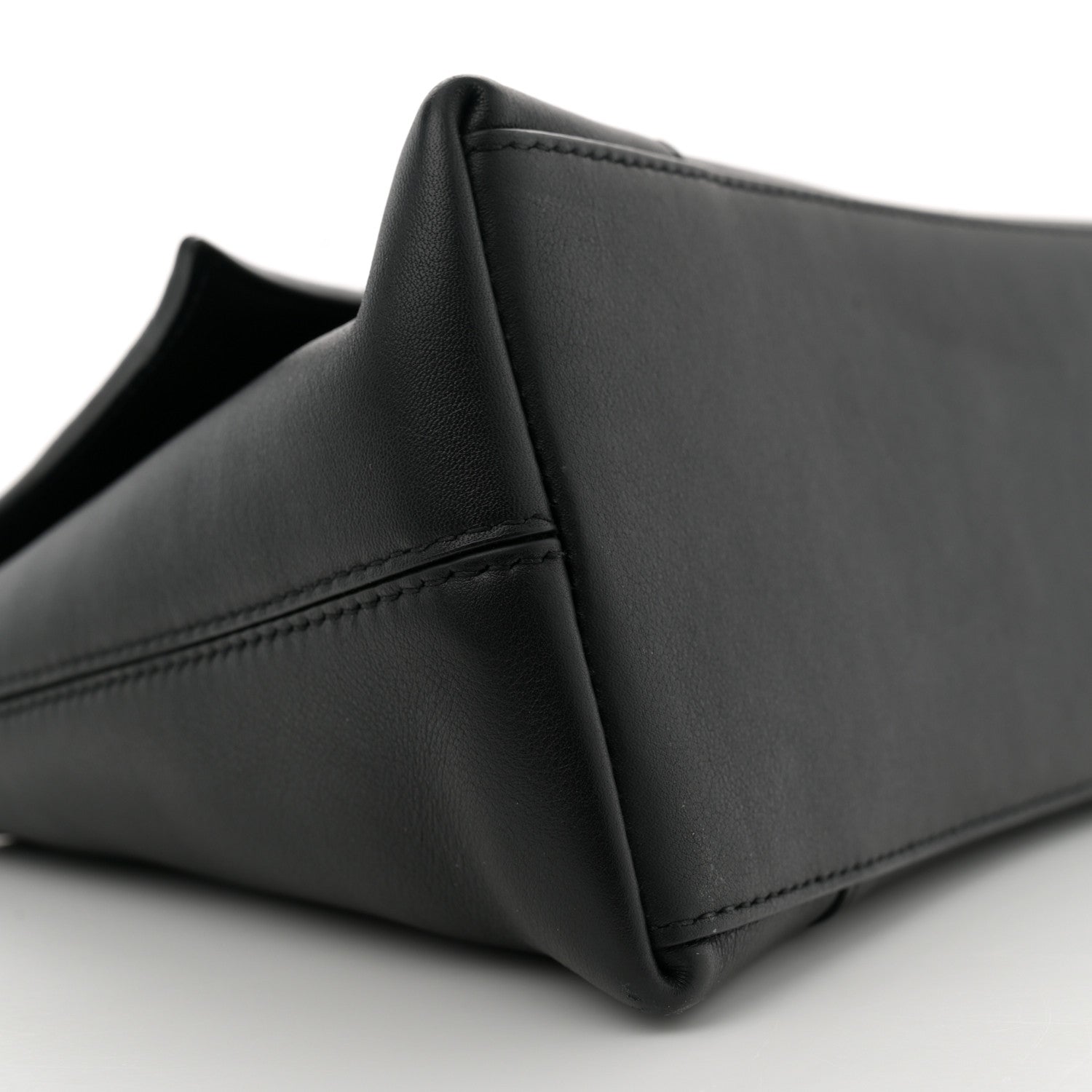 Balenciaga Semi Shiny Smooth Calfskin Small Downtown Shoulder Bag Black 8 of 12