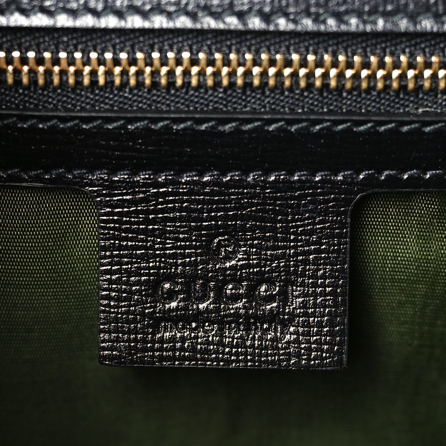 Gucci Textured Calfskin Small Torchon GG Ring Shoulder Bag Black 6 of 10