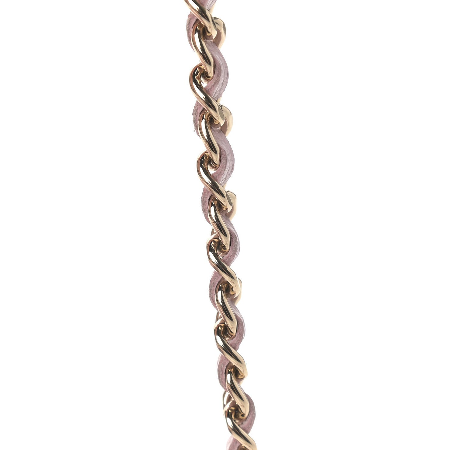 Caviar Quilted Wallet On Chain WOC Light Pink
