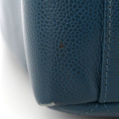 Chanel Caviar Quilted Grand Shopping Tote GST Dark Blue 17 of 21