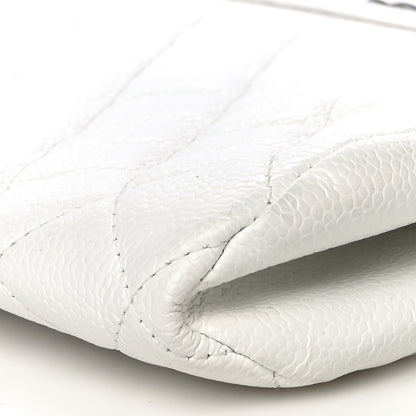 Chanel Caviar Quilted Timeless Clutch White 9 of 12