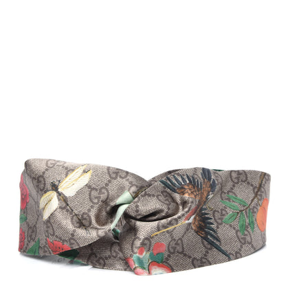 Gucci Silk Monogram Tian Print Tiana Duchesse Headband 1 of 10