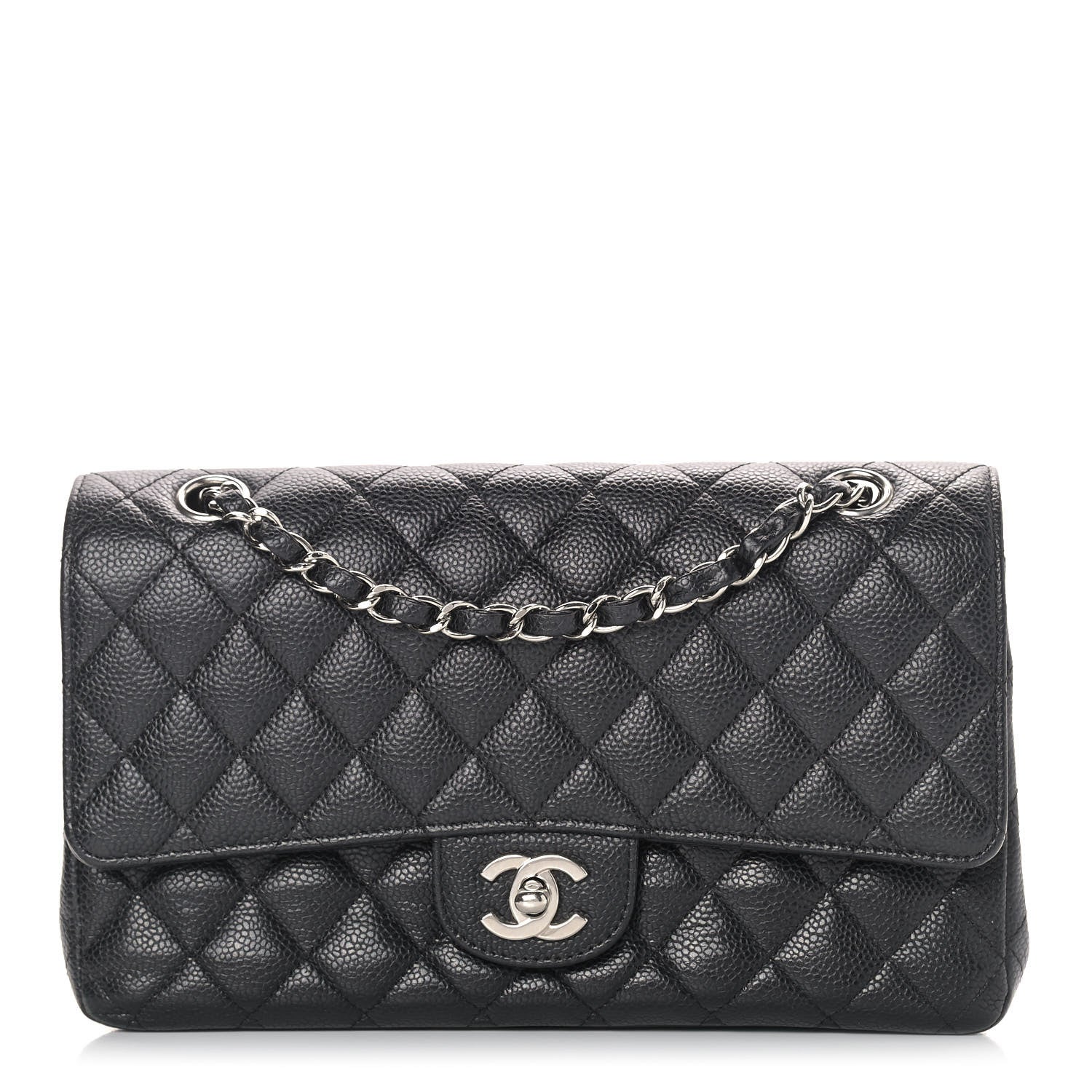 Chanel Caviar Quilted Medium Double Flap Black 1 of 9
