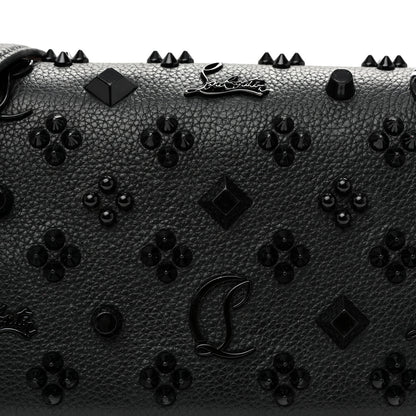 Christian Louboutin Calfskin Spikes Loubinthesky Paloma Clutch Black 8 of 10