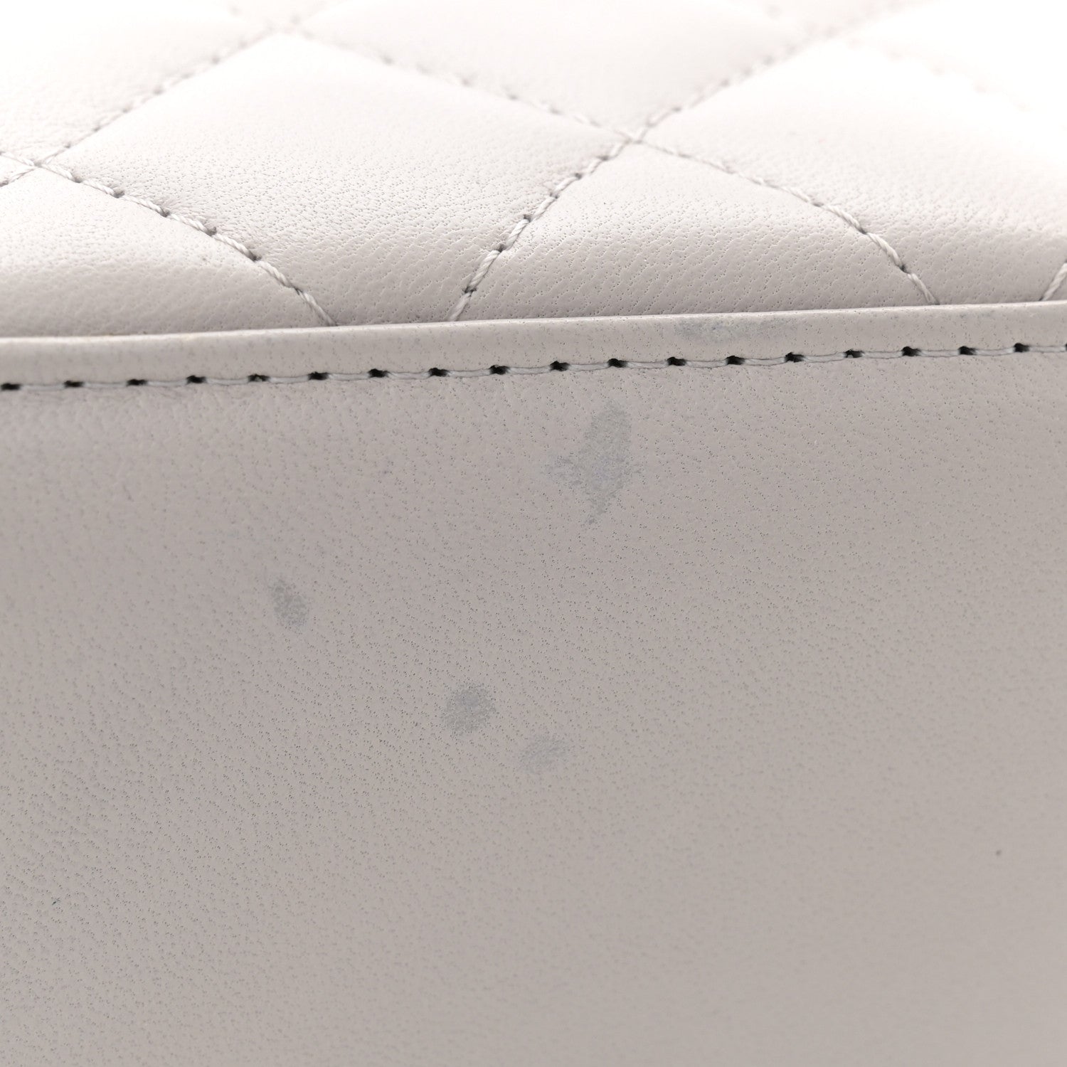 Chanel Lambskin Quilted Top Handle Mini Vanity Case With Chain Grey 12 of 14