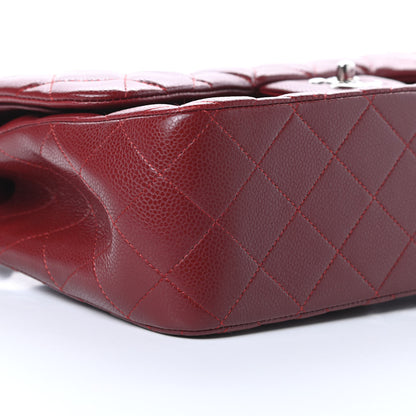 Chanel Caviar Quilted Jumbo Double Flap Dark Red 9 of 11