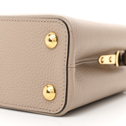Louis Vuitton Taurillon Capucines BB Galet 10 of 10