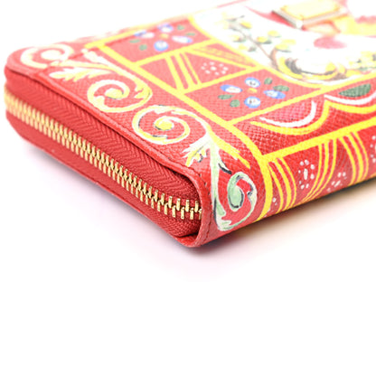 Dolce & Gabbana Dauphine Majolica Printed Zip Around Wallet Multicolor 7 of 8