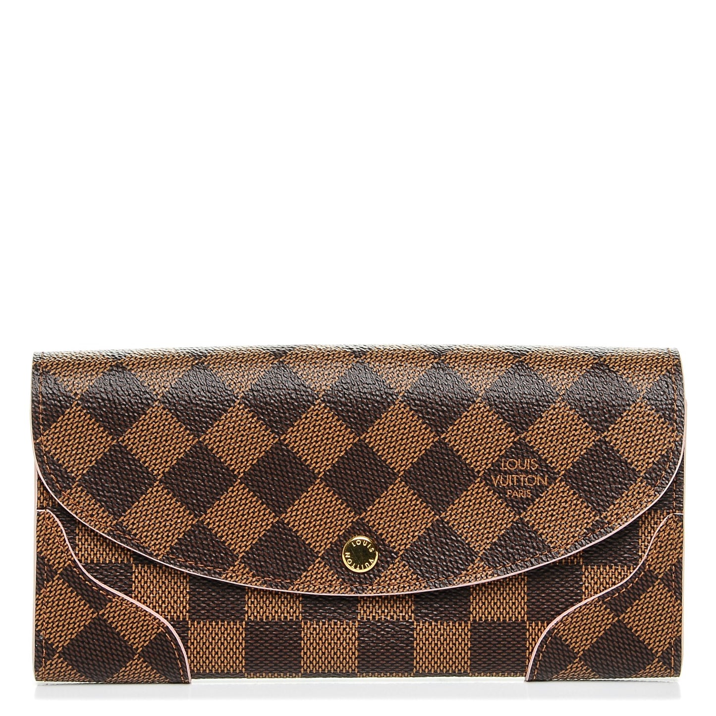 Damier Ebene Caissa Wallet Rose Ballerine