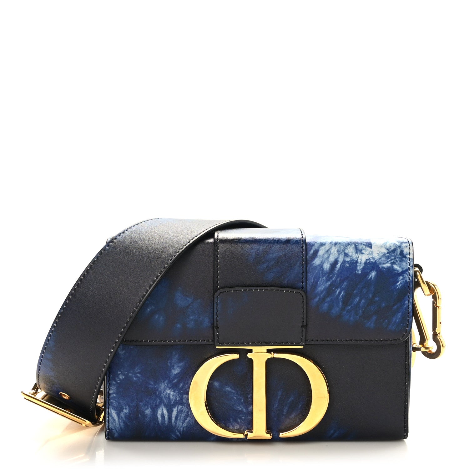 CHRISTIAN DIOR Calfskin Tie Dye 30 Montaigne Box Bag in Multicolor by FASHIONPHILE