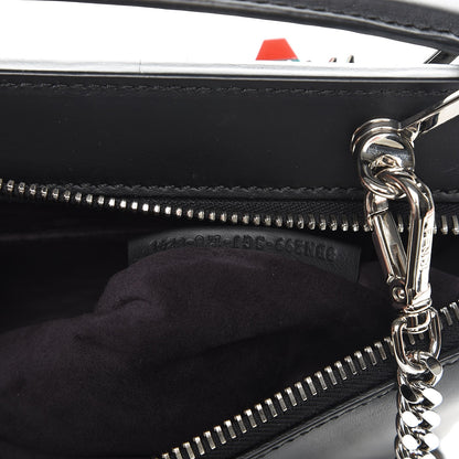 Fendi Vitello Baltico Hypnoteyes Studded Small Dotcom Click Chain Satchel Black 7 of 10