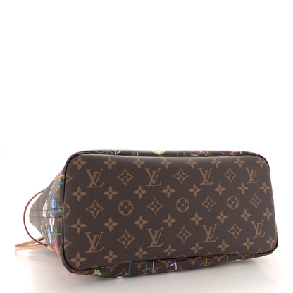 Louis Vuitton LV X TM Monogram Flowers Neverfull MM 5 of 11