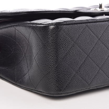 Chanel Caviar Quilted Jumbo Double Flap Black 9 of 11