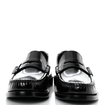 Saint Laurent Calfskin Penny Loafers 36 Black 2 of 8