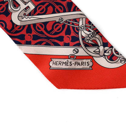Hermes Silk Mors Et Gourmettes Remix Twilly 2 of 4