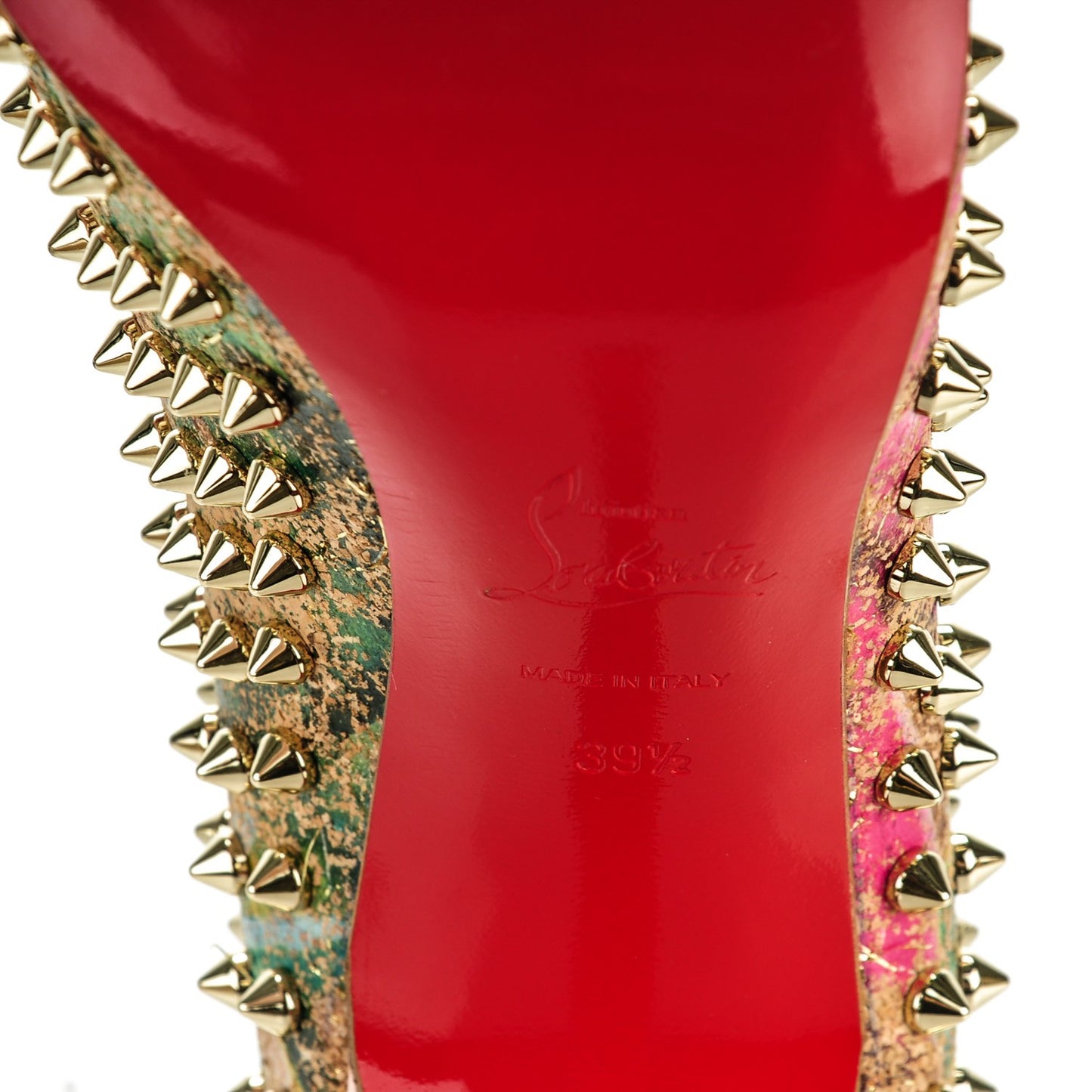 Cork Patent Bloom Print Follies Spikes 100 Pumps 39.5 Version Multicolor