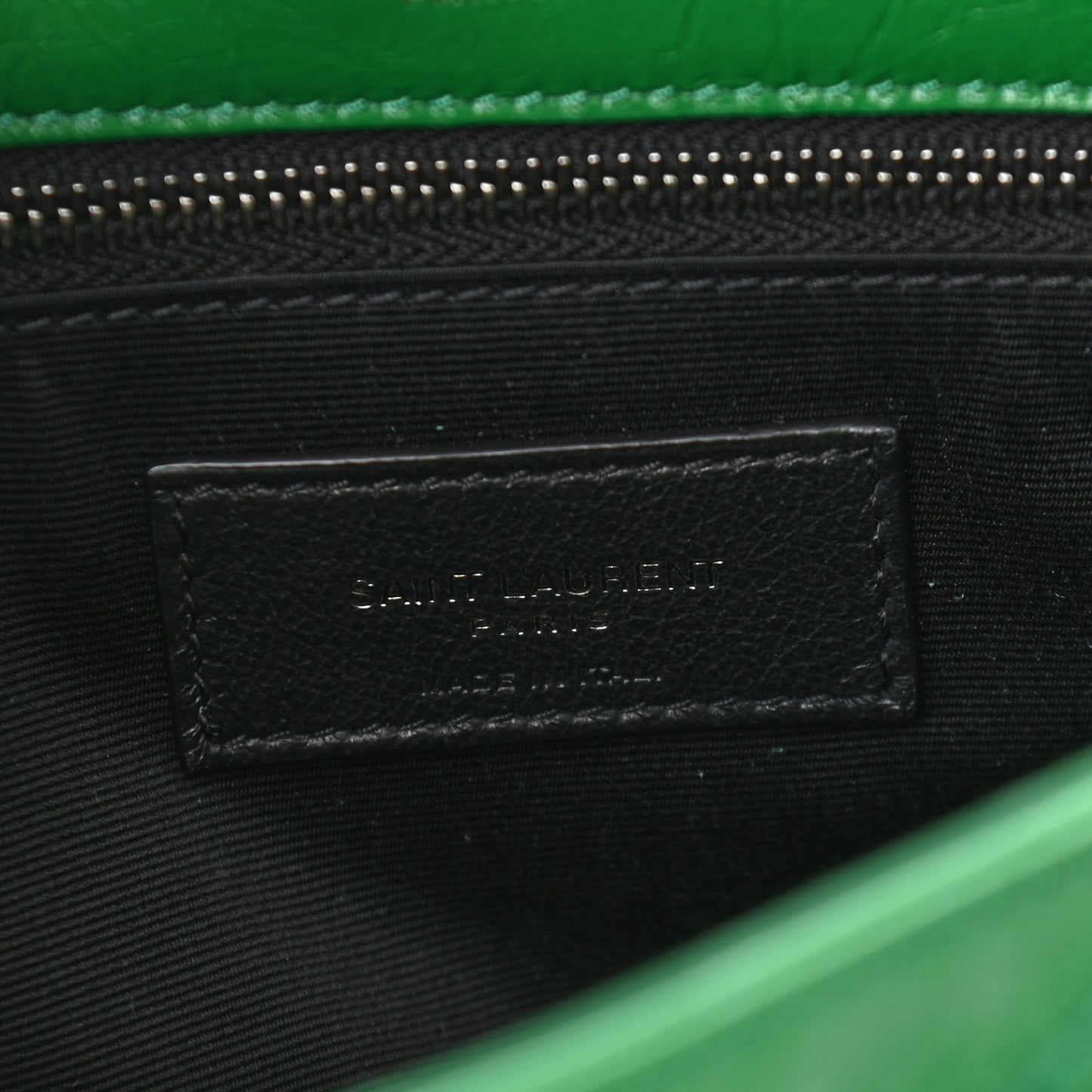 Crinkled Calfskin Matelasse Monogram Medium Niki Chain Satchel New Vert Praire