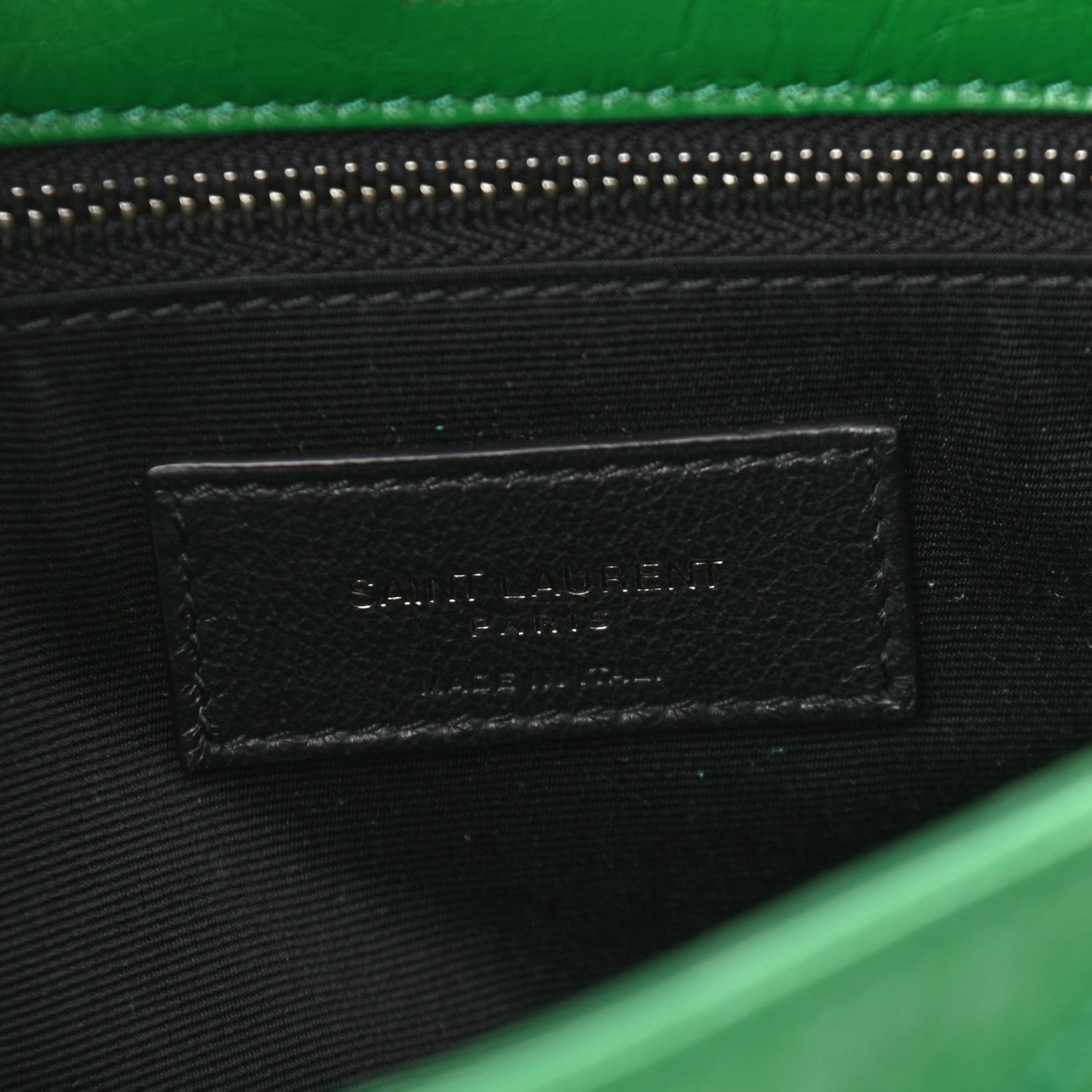 Saint Laurent Crinkled Calfskin Matelasse Monogram Medium Niki Chain Satchel New Vert Praire 5 of 10