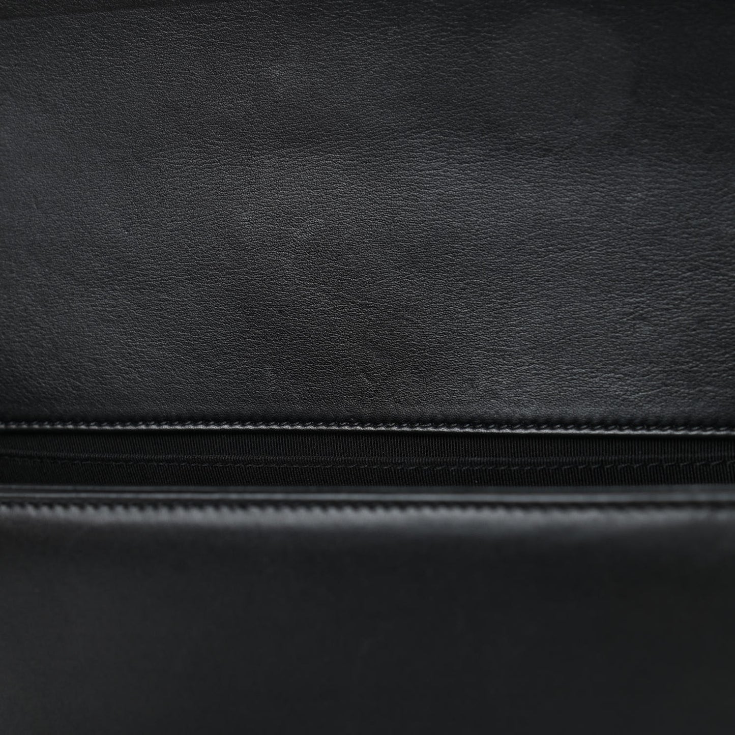 Calfskin Quilted Medium Boy Flap Black