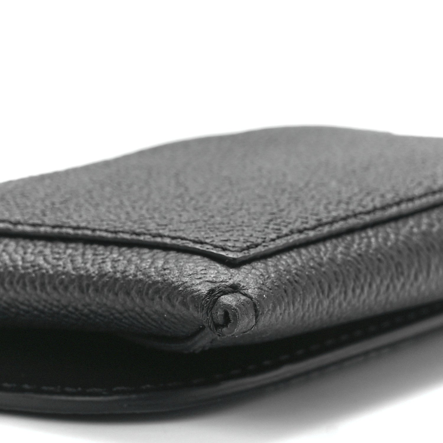 Burberry Soft Grain Calfskin Haymarket Check Mayfield Card Case Black 11 of 12