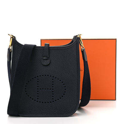 Hermes Taurillon Clemence Evelyne TPM Bleu Nuit 11 of 11