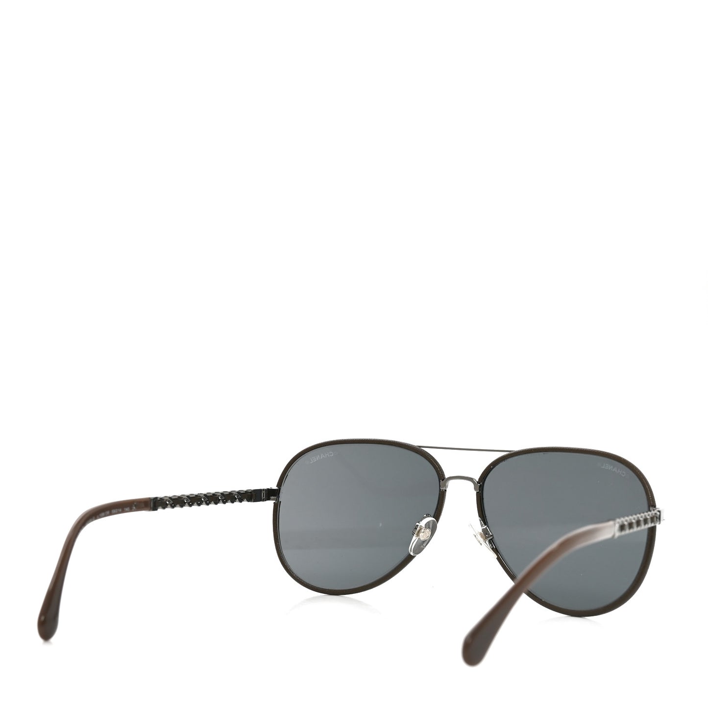 Metal Polarized Pilot Winter Sunglasses 4219-Q Brown