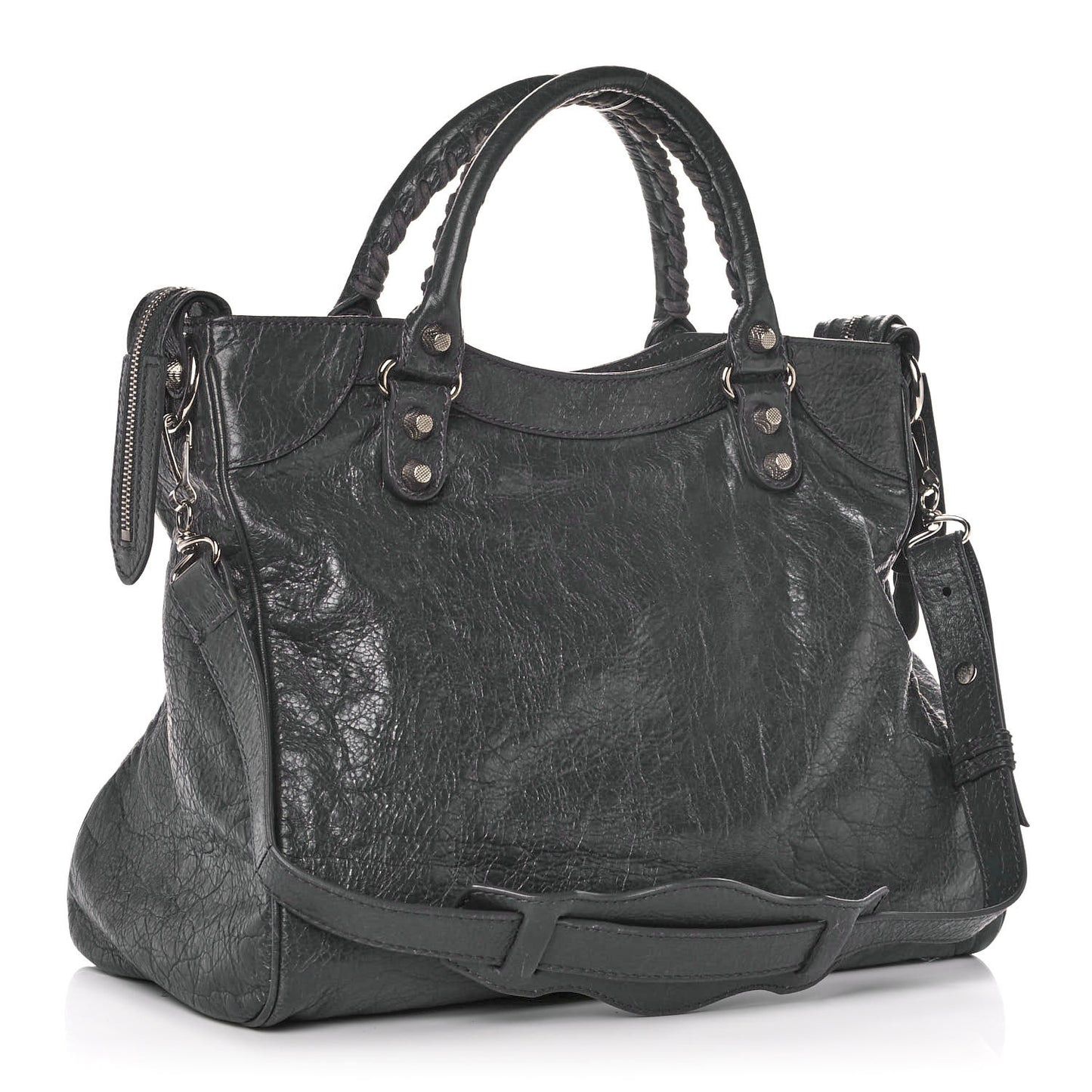 Agneau Giant 12 Silver Hardware Velo Gris Fossile Anthracite