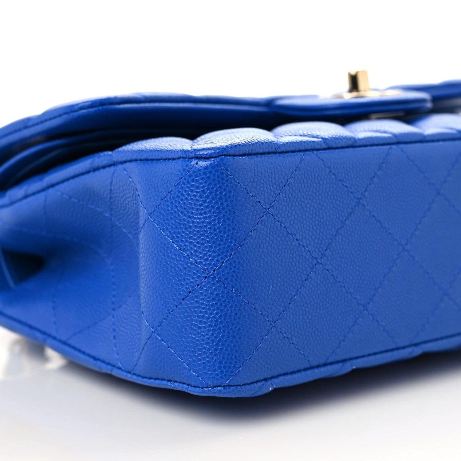 Chanel Caviar Quilted Small Double Flap Blue 6 of 10