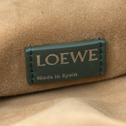 Loewe Mellow Nappa Beaded Donut Chain Flamenco Knot Clutch Vetiver 6 of 11