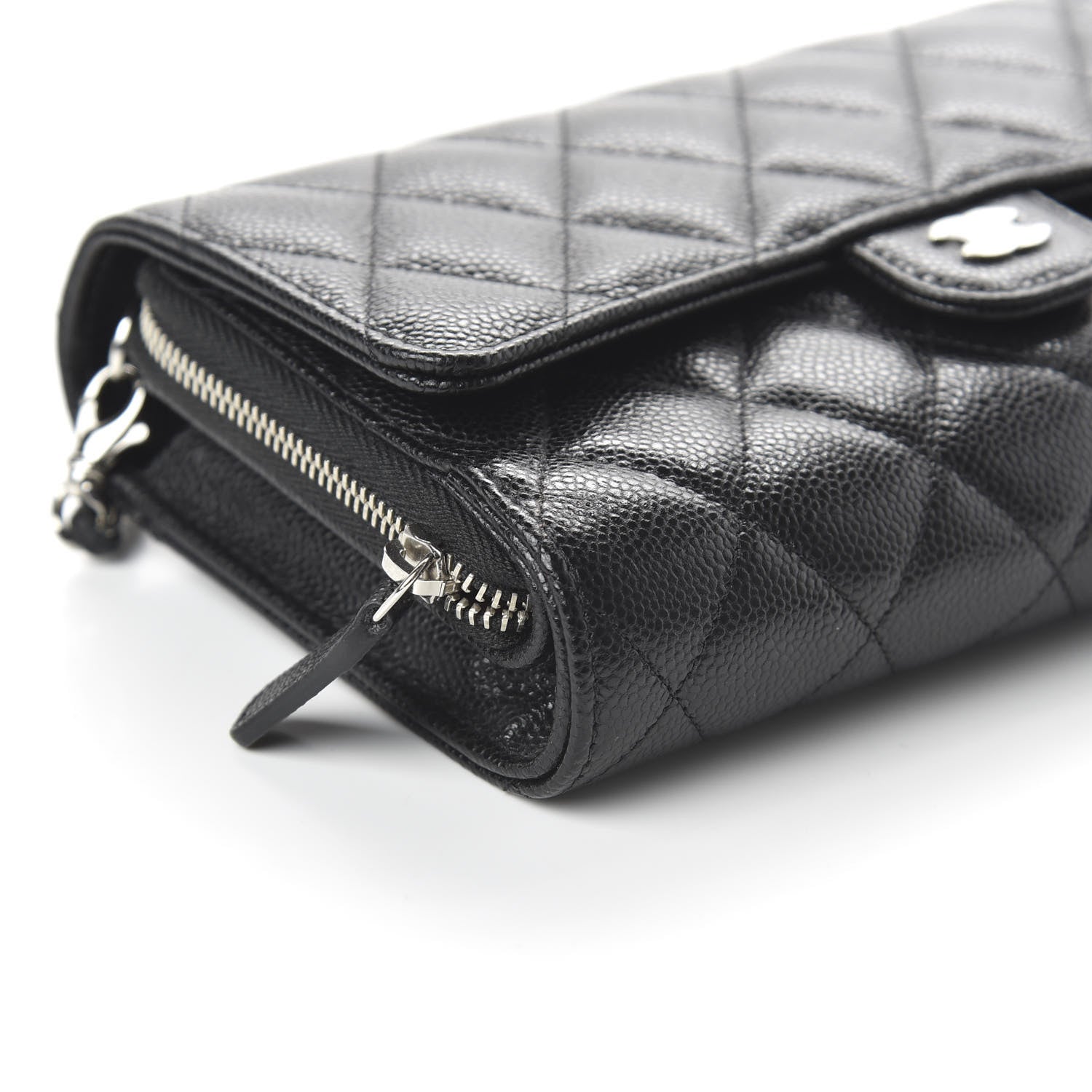 Chanel Caviar Quilted Wallet on Removable Chain Black 6 of 12