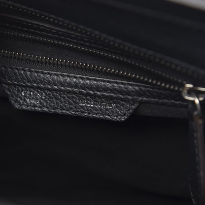 Celine Drummed Calfskin Micro Luggage Black 6 of 14