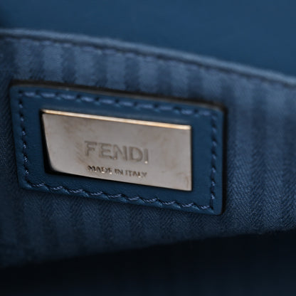 Fendi Vitello Elite Petite 2Jours Tote Blue Cobalto 6 of 9