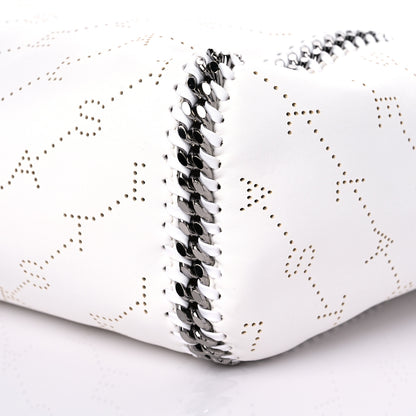 Stella McCartney Eco Alter Nappa Perforated Logo Falabella Reversible Tote Optical White 9 of 9