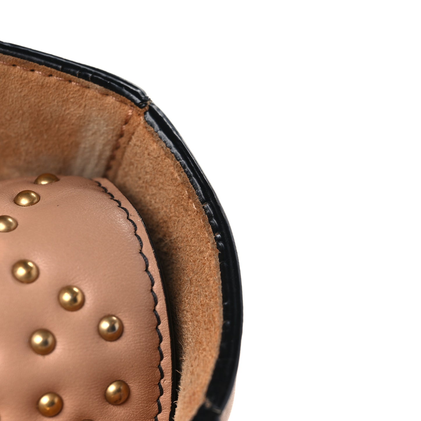 Calfskin Cannage Studded Small Supple Lady Dior Light Pink