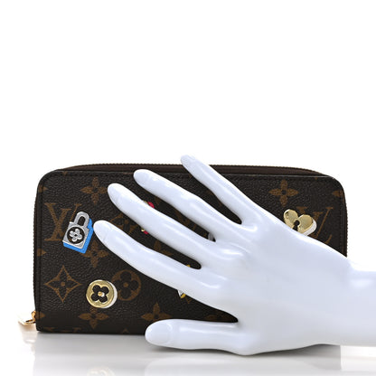 Louis Vuitton Monogram LV Love Lock Zippy Wallet 2 of 9