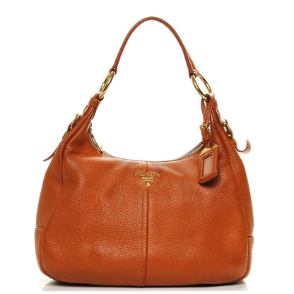 Prada Vitello Daino Hobo Papaya 1 of 7