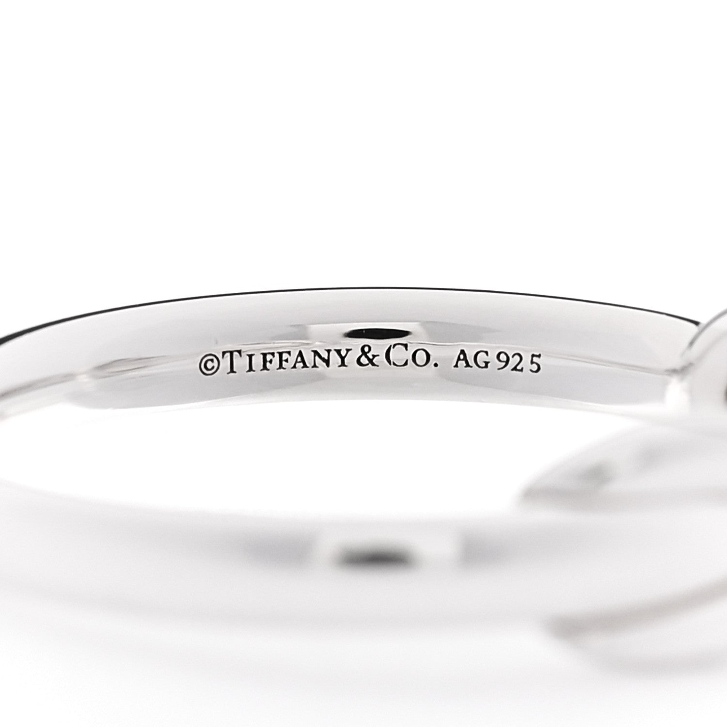 Tiffany Sterling Silver Infinity Ring 54 7 4 of 4