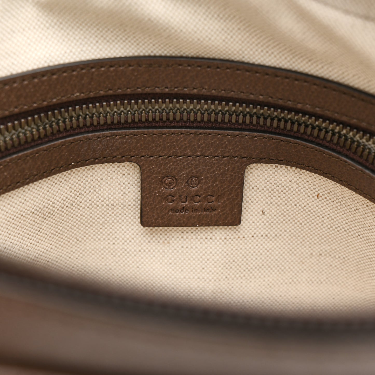 GG Supreme Monogram Web Medium Ophidia Messenger Bag Brown