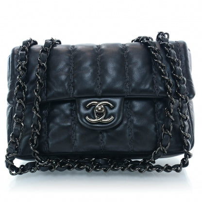 Chanel Lambskin Vertical Stitched Mini Flap Black 1 of 10