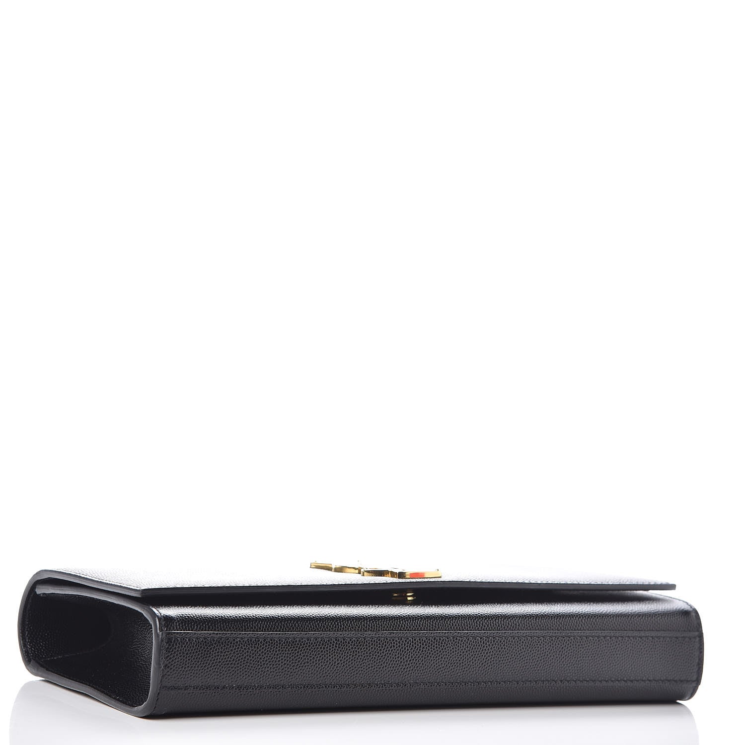 Saint Laurent Grain De Poudre Monogram Cassandre Clutch Black 4 of 10