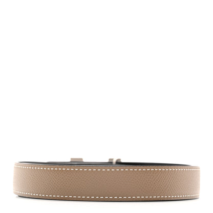 Hermes Swift Epsom 24mm Constance H Belt 80 Black Etoupe 4 of 9