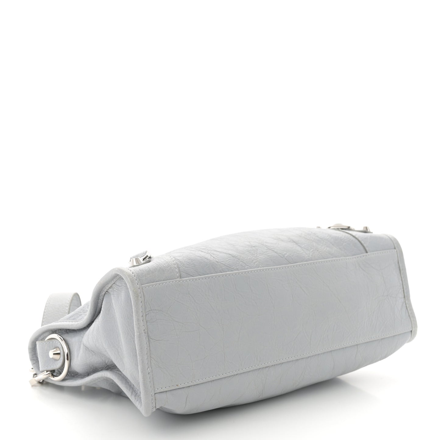Agneau Arena Classic Silver Hardware Small Le City Light Grey