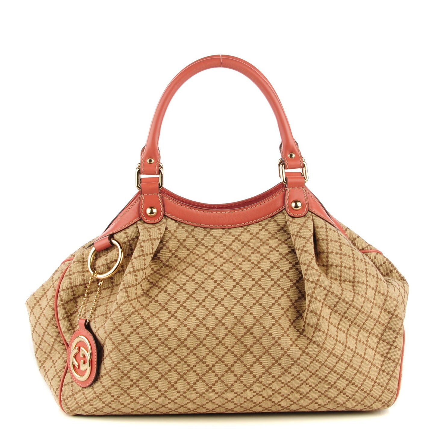 Diamante Medium Sukey Tote Coral